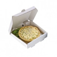 Mini scatola da pizza cartone bianco 9 cm (500 pcs)