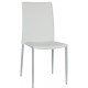 Sedia con struttura in acciaio verniciato, rivestimento in ecopelle (4 pcs)