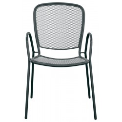 Poltroncina con struttura in metallo verniciato