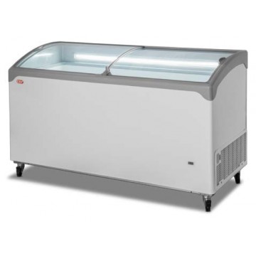 Conservatore a pozzetto a refrigerazione statica, chiusura con vetri curvi (BT) -15/-18ºC