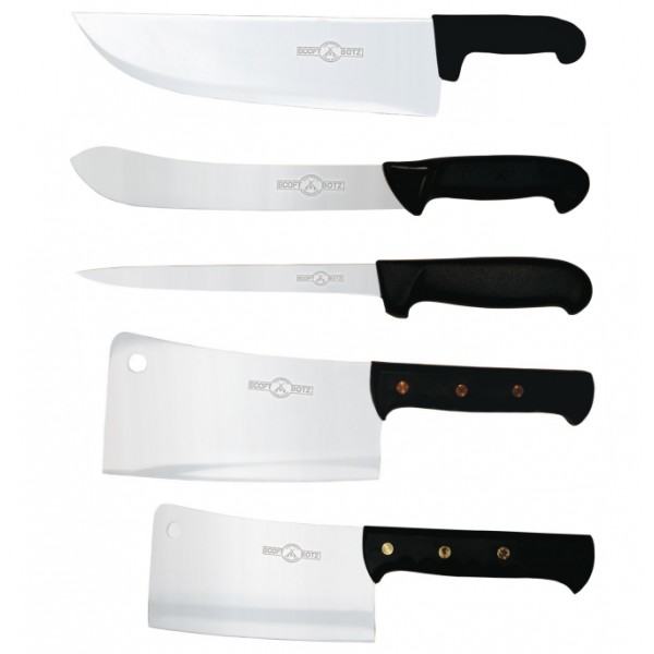 Set coltelli professionali per Macelleria in acciaio inossidabile - 12  Pezzi Complementari