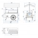 Carrettino dei gelati a refrigerazione ventilata
