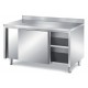 Tavolo inox armadiato