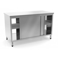 Tavolo inox armadiato