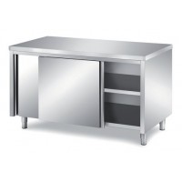 Tavolo inox armadiato