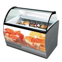 Vetrina gelato promozionale a refrigerazione statica