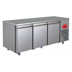 Tavolo da laboratorio inox a refrigerazione ventilata - 3 Porte - (-2/+8°C) 428 Lt