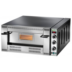 Forno a gas professionale per pizzeria, 1 camera, potenza 24,5 kW. 92X92x15,5 cm