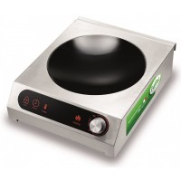 Piano ad Induzione Wok Touch Control. Potenza 3,5 Kw (4,7 Hp)