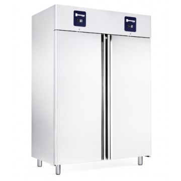 Armadio refrigerato in acciaio inox, 2 Vani Separati (TN/BT) -2+8/-15-22ºC