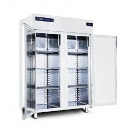 Armadio refrigerato in acciaio inox, 2 Vani Separati (TN/BT) -2+8/-15-22ºC