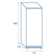 ARMADIO REFRIGERATO GN 2/1 IN ABS