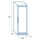 ARMADIO REFRIGERATO GN2/1 PORTA IN VETRO