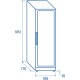 Cantina refrigerata da 480 Lt. Free-standing (DOPPIA TEMPERATURA)