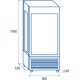 Vetrina panoramica refrigerata (COLORE NERO)