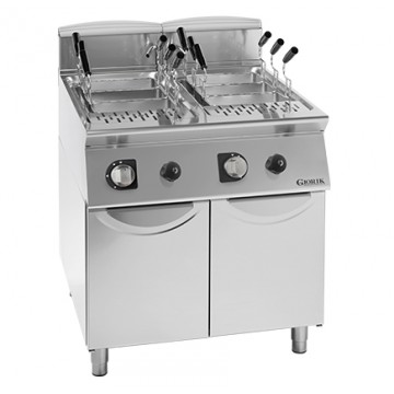 CUOCIPASTA GAS 2 VASCHE - 26+26 LT.