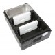 Contenitore isotermico in polipropilene con 3 bacinelle gelateria e due ghiaccioli GN 1/4