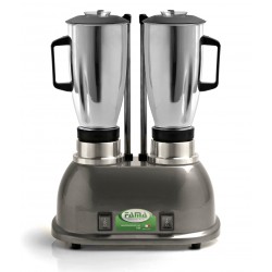 Frullatore doppio con 2 bicchieri inox 2x400W