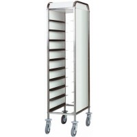 Carrello portavassoi inox