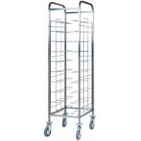 Carrello portavassoi inox