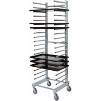 Carrello portateglie inox