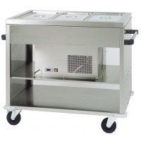 Carrello inox refrigerato