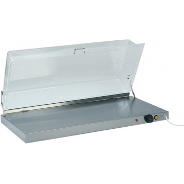 Piano caldo inox con cupola - 450 W - 90x45x20h