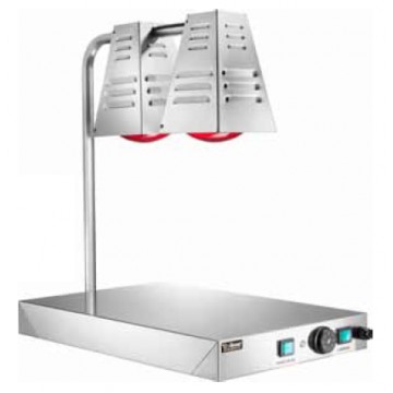 Piano caldo con 2 lampade a raggi infrarossi - 60x40x68h Piano caldo con 2 lampade a raggi infrarossi - 60x40x68h