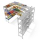 Scaffalatura modulare in alluminio/polietilene EasyRack