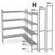 Scaffalatura modulare in alluminio/polietilene EasyRack