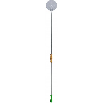 Palino professionale per pizza in acciaio forato Ø 22x170 h