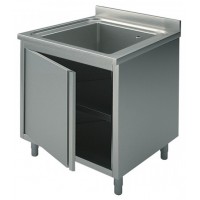 Lavatoio inox armadiato