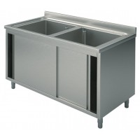 Lavatoio inox armadiato