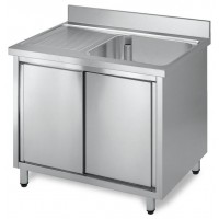 Lavatoio inox armadiato