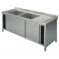 Lavatoio inox armadiato