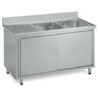 Lavatoio inox armadiato