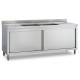 Lavatoio inox armadiato