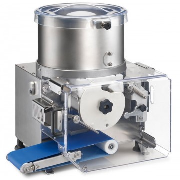 Hamburgatrice automatica refrigerata in acciaio inox, Delrin® e alluminio - 2100 cicli/ora - Vasca rimovibile da 22 lt