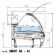 Banco alimentare (Modulo Angolare Interno 45°)