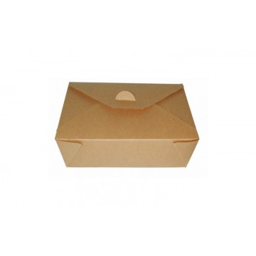 Contenitore asporto cartone kraft interno laminato, 1500 ml (200 pcs)