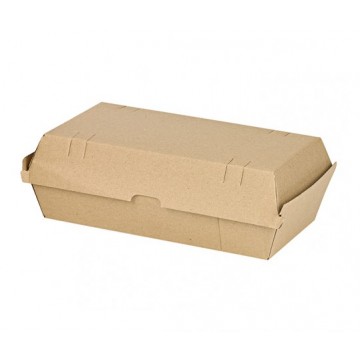 Scatole maxi burger cartone Kraft. Dim. 240x135x77mm (200 pcs)