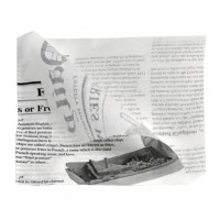 Papoknews, sacchetto bianco aperto due lati, stampa giornale, 13 cm (1000 pcs)