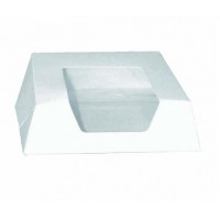 Scatola pasticceria bianca con finestra trasparente 14 cm (180 pcs)