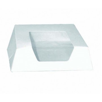 Scatola pasticceria bianca con finestra trasparente 14 cm (180 pcs)