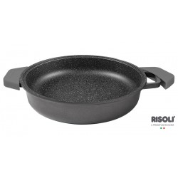 Tegame 'GRANITO' in Alluminio Pressofuso con coprimanici in silicone estraibili - Ø 32 cm (4 Pezzi)