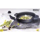 Tegame 'GRANITO' in Alluminio Pressofuso con coprimanici in silicone estraibili - Ø 32 cm