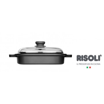 VAPORgrill 'EXPLORA' in alluminio pressofuso con coperchio - 26x26 cm (4 Pezzi)