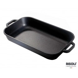 Teglia rettangolare 'OPTIMA' in alluminio pressofuso - 35x21cm (4 Pezzi)
