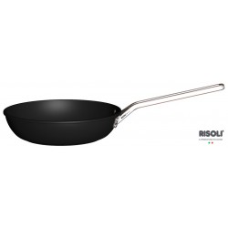 Padella svasata Alta a saltare 'HIGH TECH' per induzione con manico in acciaio inox (4 Pezzi)