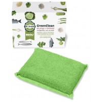 Spugna verde 'GREEN CLEAN' naturale ed ecosostenibile - 12,5x8,5x3 cm